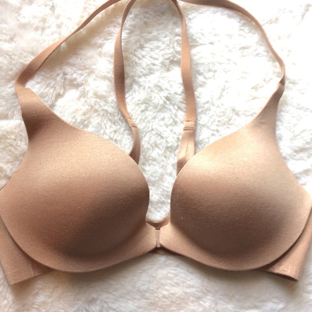 Victoria’s Secret Nude Push-Up Racer Back Bra EUC